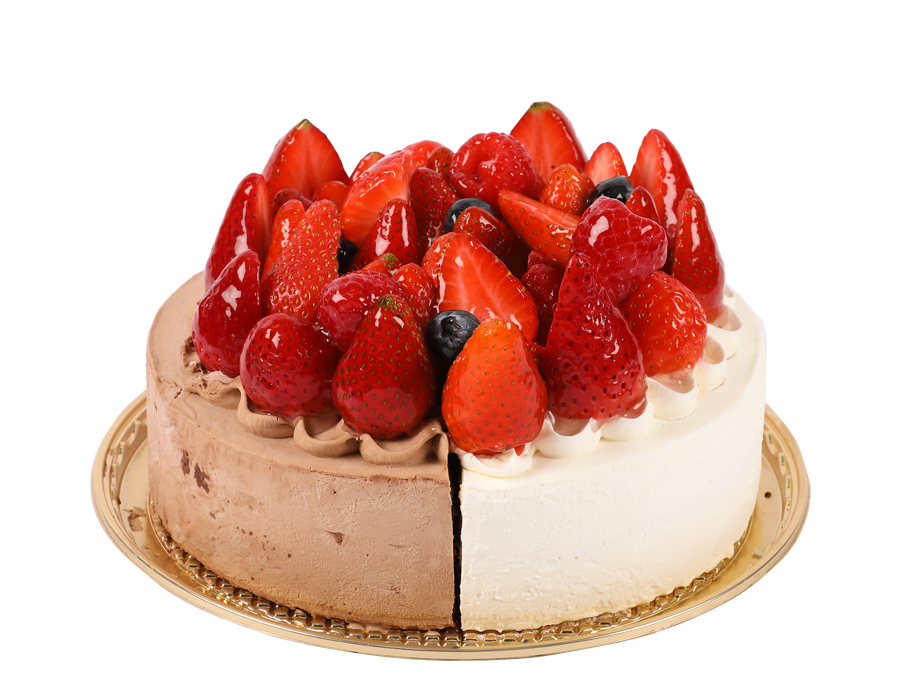 Fresh Cream and Chocolate Cream Special Strawberry Cake